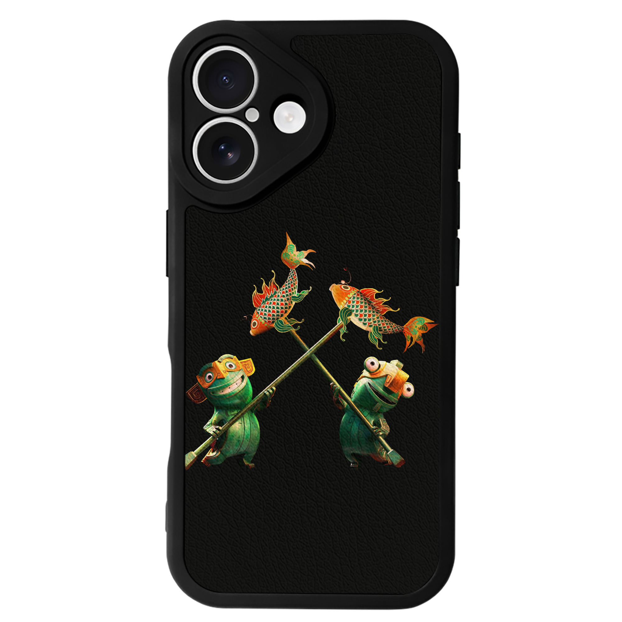 （画像用） Ne Zha 2 ナタ 魔童の大暴れ 【iPhone 16シリーズ対応】シリコンスマホケース（レザー調） 材質：シリコン